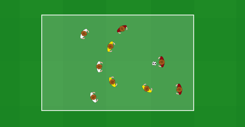 GIOCO DI POSSESSO CON TRE FORMAZIONI