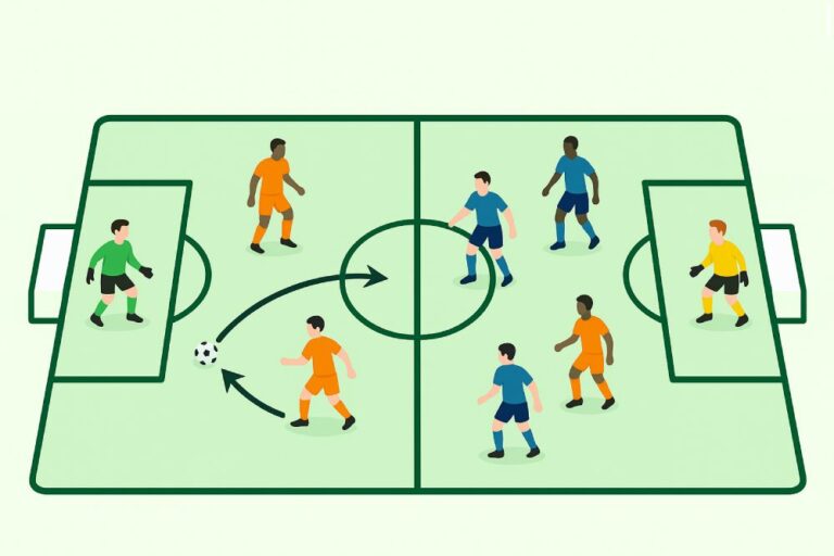 Giocare dal basso con il portiere esercitazione per migliorare il possesso e la costruzione