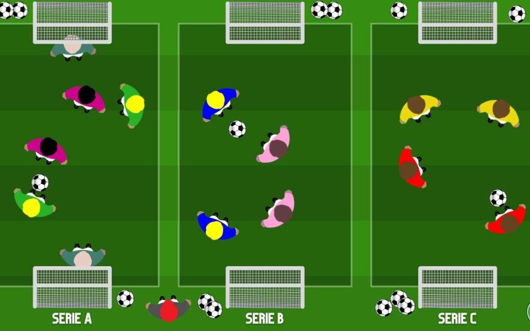 Small sided games: Promozione e retrocessione, partita a scalare