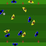 Smarcamento 7v7 con sponde esercizio per Pulcini ed Esordienti