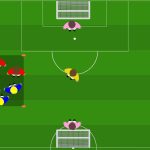 Sviluppo 3v3 + 2 jolly cambio di gioco e attacco porta