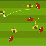 Transizione positiva cambio di gioco o contropiede (4v4+P)
