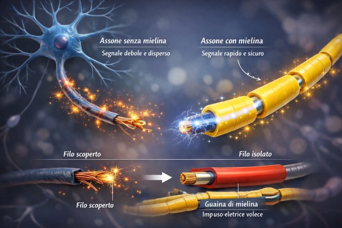 Allenamento neurale calcio mielina