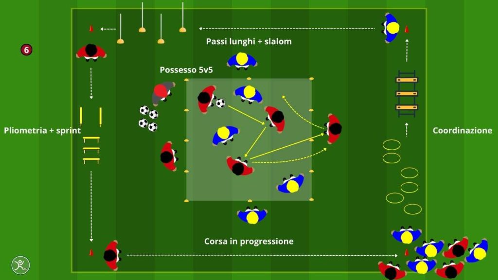 Circuiti di coordinazione e possesso palla l'eccellenza nell'allenamento moderno