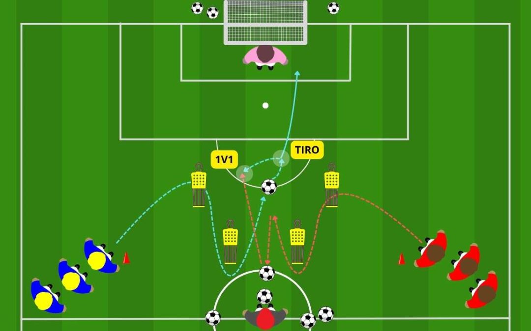 Sprint, tiro e 1 vs 1: l’esercizio integrato che prepara alla gara vera