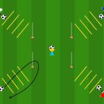 Coordinazione e velocità staffetta con tiro finale