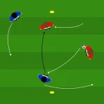 Portiere gioco di attivazione 2vs2 per prese aeree e rapidità