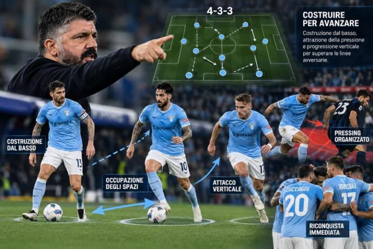 Come gioca la Lazio di Gattuso: analisi tattica e modulo